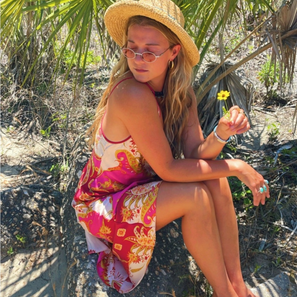 WILDFLOWER SILK MAXI DRESS 🐚🌼 🌊